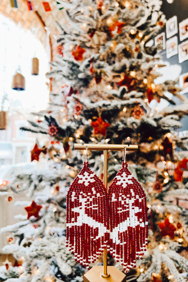 Reindeer Fringe Earrings